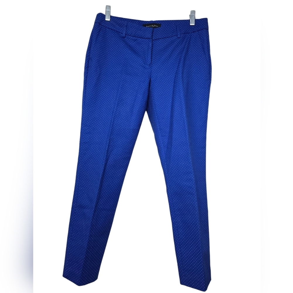 Jasmine & Juliana Polka Dot Blue White Pants 6